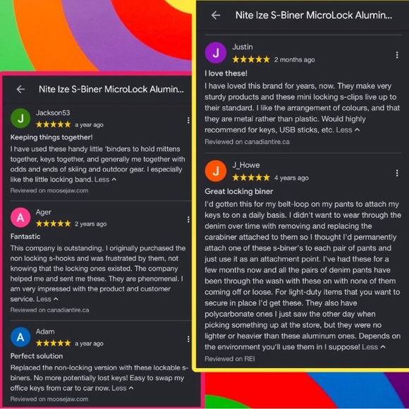 🆕⚒️Nite Ize Aluminum Keyring Locker S-Biner - Carabiner Keychain - multi… - Picture 15 of 16